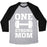 Virgin Teez  Baseball Tee Unisex Tri-Blend Baseball Tee / small / Athletic Gray / Black ONE STRONG MOM UNISEX TRI-BLEND BASEBALL TEE