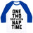 Virgin Teez  Baseball Tee Unisex Classic Baseball Tee / x-small / White/Blue ONE, TWO, SKIP A FEW, NAP TIME UNISEX CLASSIC BASEBALL TEE