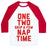 Virgin Teez  Baseball Tee Unisex Classic Baseball Tee / x-small / White/Red ONE, TWO, SKIP A FEW, NAP TIME UNISEX CLASSIC BASEBALL TEE