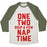 Virgin Teez  Baseball Tee Unisex Tri-Blend Baseball Tee / small / Oatmeal / Moss ONE, TWO, SKIP A FEW, NAP TIME UNISEX TRI-BLEND BASEBALL TEE