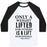 Virgin Teez  Baseball Tee Unisex Classic Baseball Tee / x-small / White/Black ONLY A WEIGHT LIFTED FOR OTHERS IS A LIFT WORTHWHILE (EINSTEIN QUOTE) UNISEX CLASSIC BASEBALL TEE