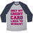 Virgin Teez  Baseball Tee Unisex Tri-Blend Baseball Tee / small / Athletic Gray / Navy ONLY MY CREDIT CARD LIKES TO WORK OUT UNISEX TRI-BLEND BASEBALL TEE