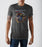Capcom MegaMan Characters Vintage Logo Charcoal Grey Crew Neck Print T-shirt