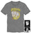 Bananya Cat Characters Men's Gray T-Shirt Tee Shirt
