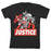 DC Comics Justice League Black & White T-Shirt