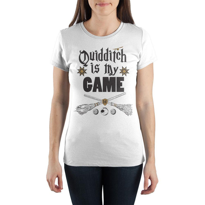 Harry Potter Quidditch Is My Game Women's White T-Shirt