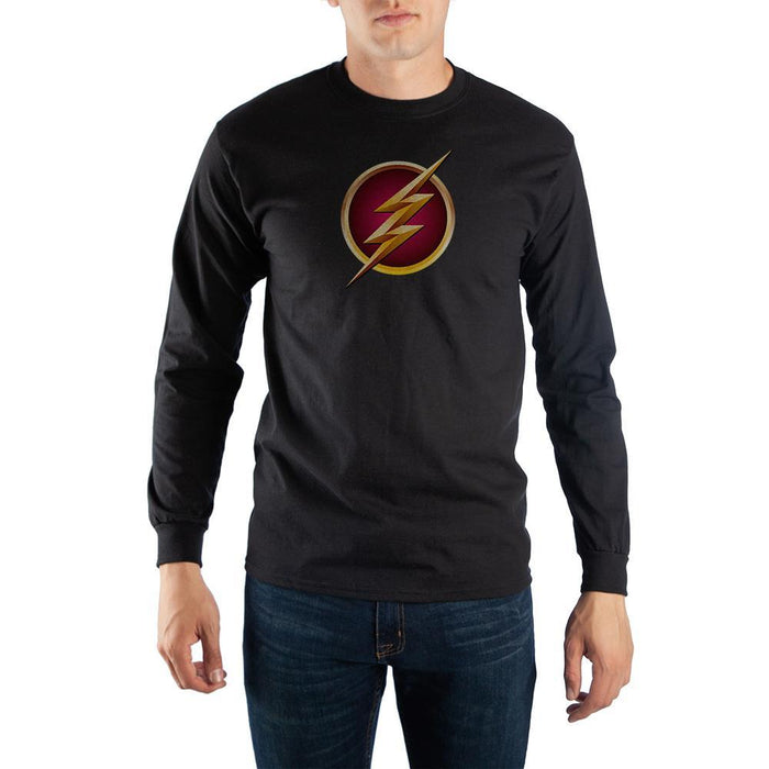 Black Long Sleeve Flash T-Shirt
