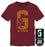 Harry Potter Gryffindor House Pride Big G with Lion Men's Burgundy T-Shirt