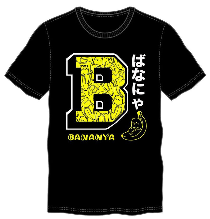 Bananya Logo Men's Black T-Shirt Tee Shirt
