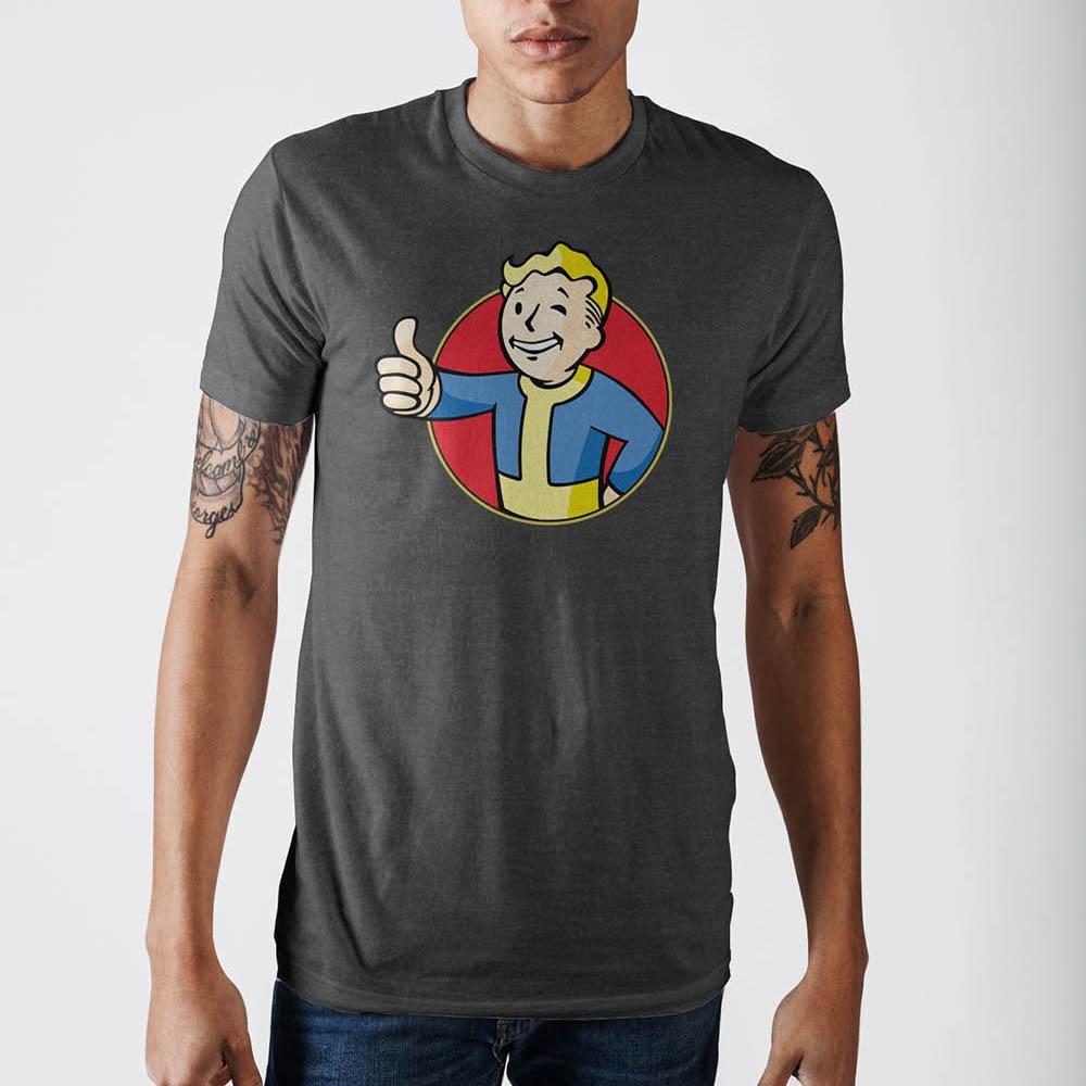 Fallout Vault Boy Charcoal Heather T-Shirt