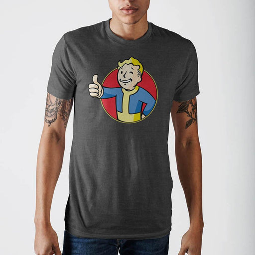 Fallout Vault Boy Charcoal Heather T-Shirt