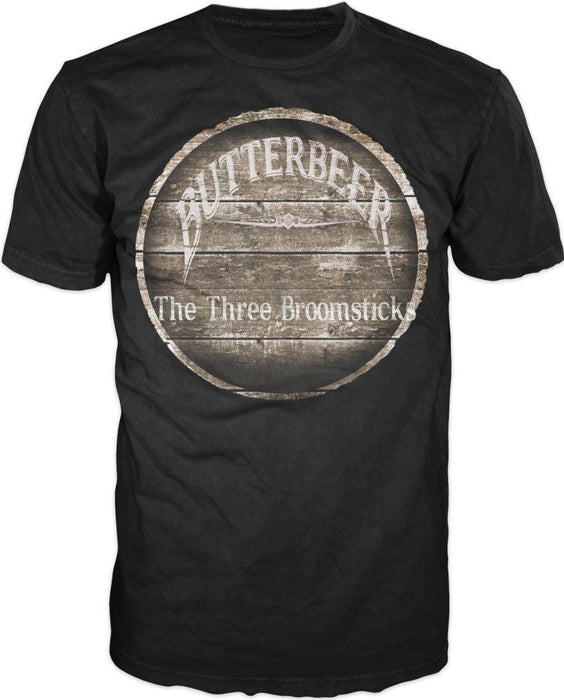 Harry Potter Butterbeer The Three Broomsticks Men's Black T-Shirt