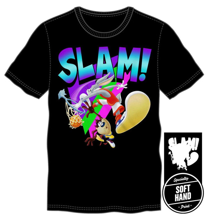 All Star Bugs Bunny Slam Over Tazmanian Devil Vertical Jump Gift Men's Black T-Shirt