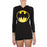BATMAN JRS HOODED RAGLAN W/EAR