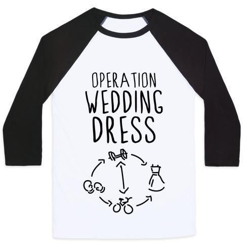 Virgin Teez  Baseball Tee Unisex Classic Baseball Tee / x-small / White/Black OPERATION WEDDING DRESS (TANK) UNISEX CLASSIC BASEBALL TEE
