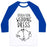 Virgin Teez  Baseball Tee Unisex Classic Baseball Tee / x-small / White/Blue OPERATION WEDDING DRESS (TANK) UNISEX CLASSIC BASEBALL TEE