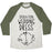Virgin Teez  Baseball Tee Unisex Tri-Blend Baseball Tee / small / Oatmeal / Moss OPERATION WEDDING DRESS (TANK) UNISEX TRI-BLEND BASEBALL TEE