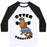 Virgin Teez  Baseball Tee Unisex Classic Baseball Tee / x-small / White/Black OTTER SQUATTER UNISEX CLASSIC BASEBALL TEE