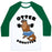 Virgin Teez  Baseball Tee Unisex Classic Baseball Tee / x-small / White/Dark Green OTTER SQUATTER UNISEX CLASSIC BASEBALL TEE