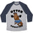 Virgin Teez  Baseball Tee Unisex Tri-Blend Baseball Tee / small / Athletic Gray / Navy OTTER SQUATTER UNISEX TRI-BLEND BASEBALL TEE