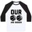 Virgin Teez  Baseball Tee Unisex Classic Baseball Tee / x-small / White/Black OUR BASKETBALLS ARE BIGGER UNISEX CLASSIC BASEBALL TEE