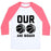 Virgin Teez  Baseball Tee Unisex Classic Baseball Tee / x-small / White/Neon Pink OUR BASKETBALLS ARE BIGGER UNISEX CLASSIC BASEBALL TEE