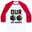 Virgin Teez  Baseball Tee Unisex Classic Baseball Tee / x-small / White/Red OUR BASKETBALLS ARE BIGGER UNISEX CLASSIC BASEBALL TEE