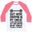 Virgin Teez  Baseball Tee Unisex Classic Baseball Tee / x-small / White/Neon Pink OUT HERE DRIPPIN IN MY SWEAT UNISEX CLASSIC BASEBALL TEE