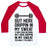Virgin Teez  Baseball Tee Unisex Classic Baseball Tee / x-small / White/Red OUT HERE DRIPPIN IN MY SWEAT UNISEX CLASSIC BASEBALL TEE