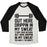 Virgin Teez  Baseball Tee Unisex Tri-Blend Baseball Tee / small / Oatmeal / Black OUT HERE DRIPPIN IN MY SWEAT UNISEX TRI-BLEND BASEBALL TEE