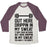 Virgin Teez  Baseball Tee Unisex Tri-Blend Baseball Tee / small / Oatmeal / Maroon OUT HERE DRIPPIN IN MY SWEAT UNISEX TRI-BLEND BASEBALL TEE