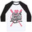 Virgin Teez  Baseball Tee Unisex Classic Baseball Tee / x-small / White/Black OUT OF YOUR LEAGUE UNISEX CLASSIC BASEBALL TEE