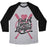 Virgin Teez  Baseball Tee Unisex Tri-Blend Baseball Tee / small / Athletic Gray / Black OUT OF YOUR LEAGUE UNISEX TRI-BLEND BASEBALL TEE
