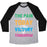 Virgin Teez  Baseball Tee Unisex Tri-Blend Baseball Tee / small / Athletic Gray / Black PAIN AND VICTORY UNISEX TRI-BLEND BASEBALL TEE