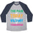 Virgin Teez  Baseball Tee Unisex Tri-Blend Baseball Tee / small / Athletic Gray / Navy PAIN AND VICTORY UNISEX TRI-BLEND BASEBALL TEE