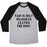 Virgin Teez  Baseball Tee Unisex Tri-Blend Baseball Tee / small / Athletic Gray / Black PAIN IS ONLY WEAKNESS LEAVING THE BODY UNISEX TRI-BLEND BASEBALL TEE