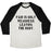 Virgin Teez  Baseball Tee Unisex Tri-Blend Baseball Tee / small / Oatmeal / Black PAIN IS ONLY WEAKNESS LEAVING THE BODY UNISEX TRI-BLEND BASEBALL TEE