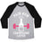 Virgin Teez  Baseball Tee Unisex Tri-Blend Baseball Tee / small / Athletic Gray / Black PAIN NOW CHAMPAGNE LATER UNISEX TRI-BLEND BASEBALL TEE