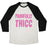 Virgin Teez  Baseball Tee Unisex Tri-Blend Baseball Tee / small / Oatmeal / Black PAINFULLY THICC UNISEX TRI-BLEND BASEBALL TEE
