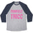 Virgin Teez  Baseball Tee Unisex Tri-Blend Baseball Tee / small / Athletic Gray / Navy PAINFULLY THICC UNISEX TRI-BLEND BASEBALL TEE