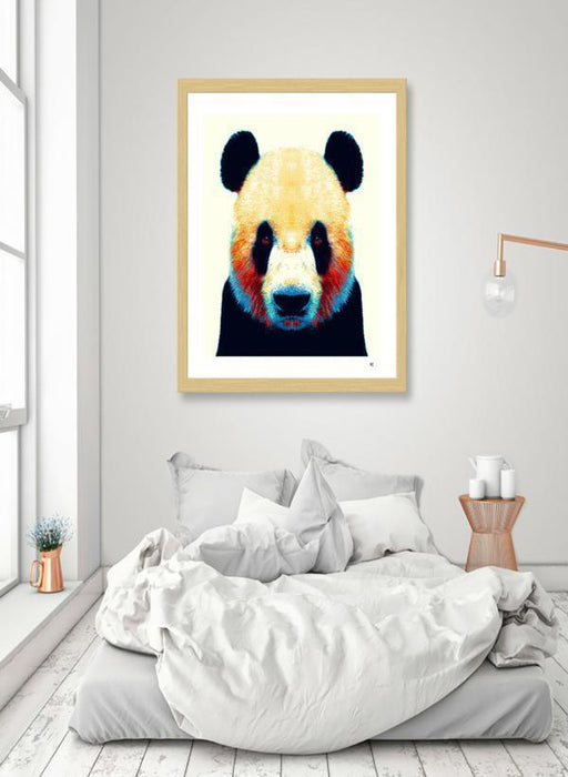 LUVD Framed Art Prints Panda - Colorful Animals  Frame