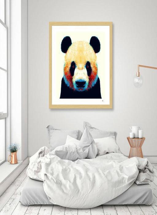 LUVD Framed Art Prints Panda - Colorful Animals  Frame