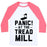 Virgin Teez  Baseball Tee Unisex Classic Baseball Tee / x-small / White/Neon Pink PANIC! AT THE TREADMILL UNISEX CLASSIC BASEBALL TEE