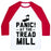 Virgin Teez  Baseball Tee Unisex Classic Baseball Tee / x-small / White/Red PANIC! AT THE TREADMILL UNISEX CLASSIC BASEBALL TEE