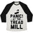 Virgin Teez  Baseball Tee Unisex Tri-Blend Baseball Tee / small / Oatmeal / Black PANIC! AT THE TREADMILL UNISEX TRI-BLEND BASEBALL TEE