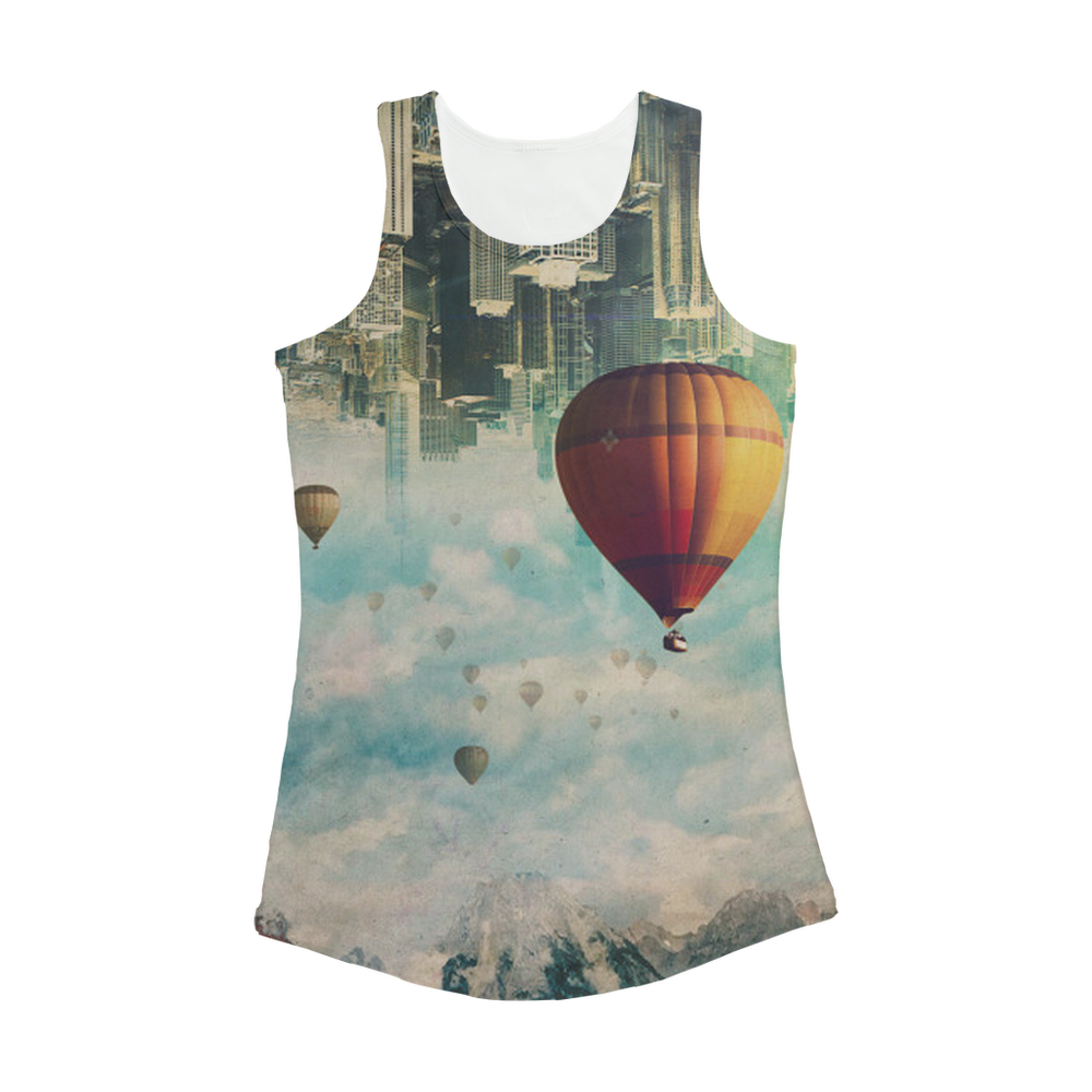 VIRGIN TEEZ Women Tank top White / XS Passing By Women Performance Tank Top