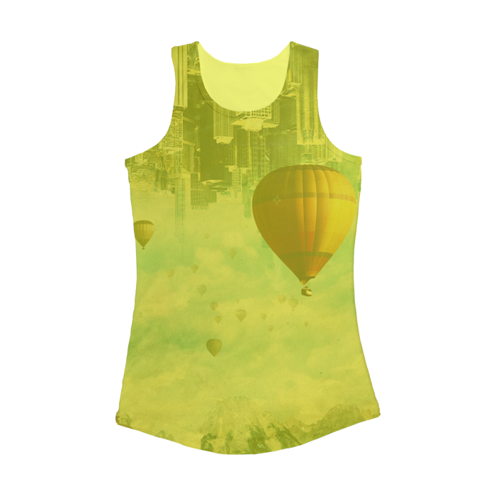 VIRGIN TEEZ Women Tank top Electric Yellow / XS Passing By Women Performance Tank Top