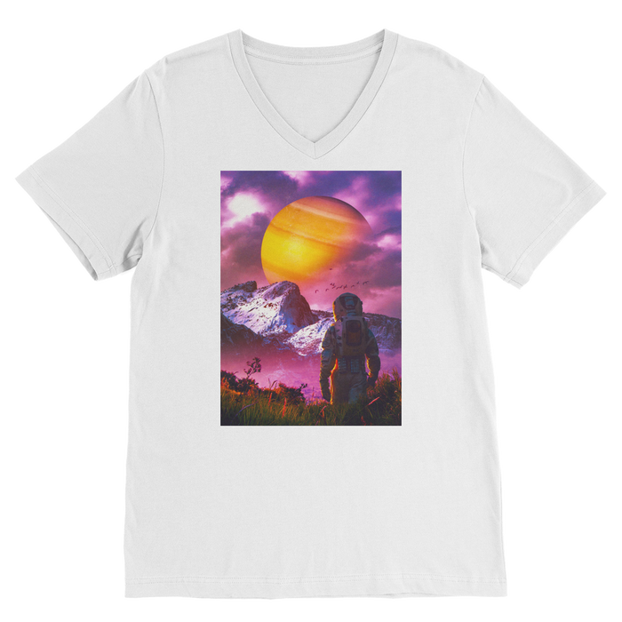 VIRGIN TEEZ Men T-Shirts White / Unisex / S Pathfinder Premium V-Neck T-Shirt