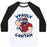 Virgin Teez  Baseball Tee Unisex Classic Baseball Tee / x-small / White/Black PAUL GUNYAN UNISEX CLASSIC BASEBALL TEE