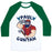 Virgin Teez  Baseball Tee Unisex Classic Baseball Tee / x-small / White/Dark Green PAUL GUNYAN UNISEX CLASSIC BASEBALL TEE